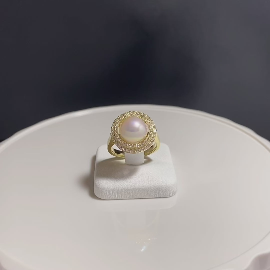 週末お値下げ❣️真珠の指輪 K18ゴールド真珠とルビー❗️ - www