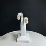 Amami gold®×Sunshine Gold　白蝶真珠6mm  K18イエローゴールドピアス104