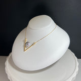 奄美の輝き®×虹珠　マベ真珠 8mm K18イエローゴールドペンダント1191