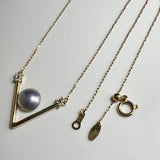 奄美の輝き®×虹珠　マベ真珠 8mm K18イエローゴールドペンダント1191