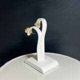 Na･chura　無核真珠8mm K18イエローゴールドピアス139