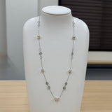 Na･chura　無核真珠8ｍｍ K18ホワイトゴールドネックレス1450