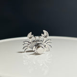 奄美の輝き®×虹珠　マベ真珠 マーキス型 シルバー巻タック1465