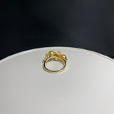 Amami gold®×Sunshine Gold　白蝶真珠6mm  K18イエローゴールドリング1501