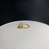Amami gold®×Sunshine Gold　白蝶真珠6mm  K18イエローゴールドリング1501