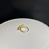 Amami gold®×Sunshine Gold　白蝶真珠 6mm  K18イエローゴールドリング1515