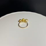 Amami gold®×Sunshine Gold　白蝶真珠 6mm  K18イエローゴールドリング1515