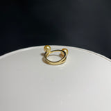 Amami gold®×Sunshine Gold　白蝶真珠7mm  K18イエローゴールドリング1595
