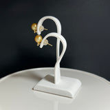 Amami gold®×Sunshine Gold　白蝶真珠6mm  K18イエローゴールドピアス1669