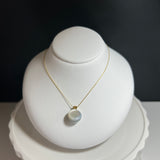 奄美の輝き®×虹珠　マベ真珠 9mm K18イエローゴールドペンダント1921