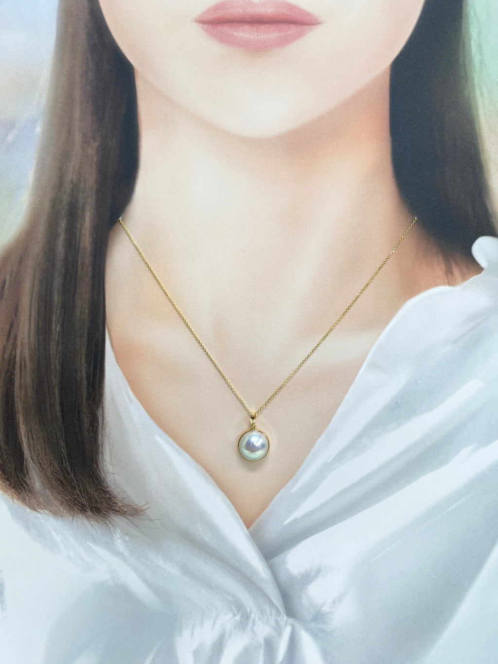 そめ♥鑑別付☆pt900☆セミバロック南洋黒真珠ペントップ　美品 ネックレス 南洋真珠 - パール・パール・コウベ (Page 1)