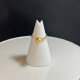 Amami gold®×Sunshine Gold　白蝶真珠6mm  K18ピンクゴールドリング2260