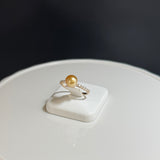 Amami gold®×Sunshine Gold　白蝶真珠6mm  K18ピンクゴールドリング2260