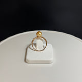 Amami gold®×Sunshine Gold　白蝶真珠6mm  K18ピンクゴールドリング2260