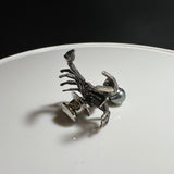 Amami black　黒蝶真珠 6mm シルバータイタック360