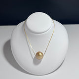 Amami gold®×Sunshine Gold　白蝶真珠11mm  K18イエローゴールドペンダント364