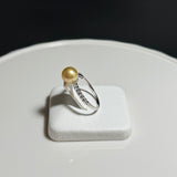 Amami gold®×Sunshine Gold　白蝶真珠6mm  K18ホワイトゴールドリング378