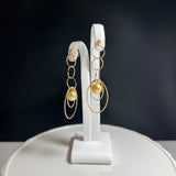 Amami gold®×Sunshine Gold　白蝶真珠7mm  K18イエローゴールドピアス418