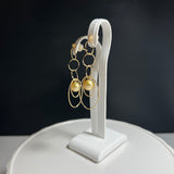 Amami gold®×Sunshine Gold　白蝶真珠7mm  K18イエローゴールドピアス418