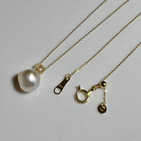 Na･chura　無核真珠7mm K18イエローゴールドペンダント464