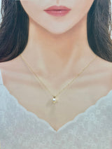 Na･chura　無核真珠7mm K18イエローゴールドペンダント464