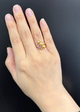 Amami gold®×Sunshine Gold　白蝶真珠6-5mm  K18イエローゴールドリング561