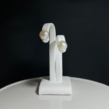 Na･chura　無核真珠8mm K18イエローゴールドピアス645