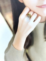 Amami gold®×Sunshine Gold　白蝶真珠 11mm  K18イエローゴールドリング761