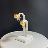 Amami gold®×Sunshine Gold　白蝶真珠10mm  K18イエローゴールドイヤリング80