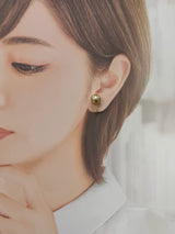 Amami gold®×Sunshine Gold　白蝶真珠10mm  K18イエローゴールドイヤリング80