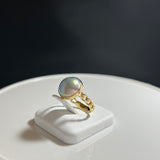 奄美の輝き®×虹珠　マベ真珠 11ｍｍ K18イエローゴールド巻リング850