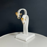 Na･chura　無核真珠5mm K18イエローゴールドイヤリング852