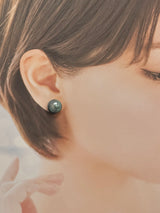 奄美の輝き®×虹珠　マベ真珠  13mm K18イエローゴールドピアス854