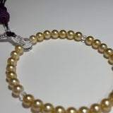 Amami gold®×Sunshine Gold　白蝶真珠7mm  念珠864