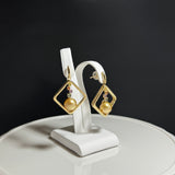 Amami gold®×Sunshine Gold　白蝶真珠8mm  K18イエローゴールドピアス955