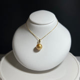 Amami gold®×Green Gold　白蝶真珠8mm  K18イエローゴールドペンダント987