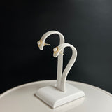 Na･chura　無核真珠3mm K18イエローゴールドピアス178