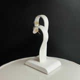 Na･chura　無核真珠3mm K18イエローゴールドピアス178