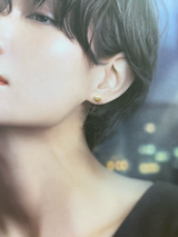 Na･chura　無核真珠3mm K18イエローゴールドピアス178