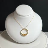 Na･chura　無核真珠 3mm K18イエローゴールドペンダント2007