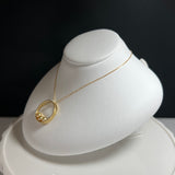 Na･chura　無核真珠 3mm K18イエローゴールドペンダント2007