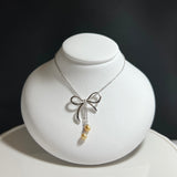 Na･chura　無核真珠 3mm K18ホワイトゴールドペンダント1270