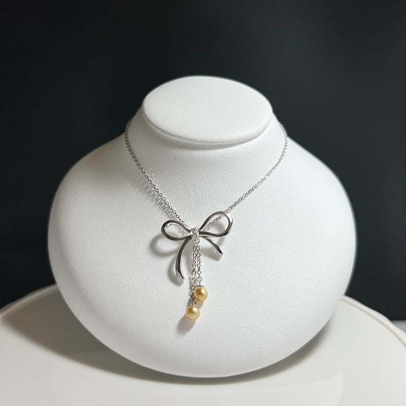 Na･chura　無核真珠 3mm K18ホワイトゴールドペンダント1270