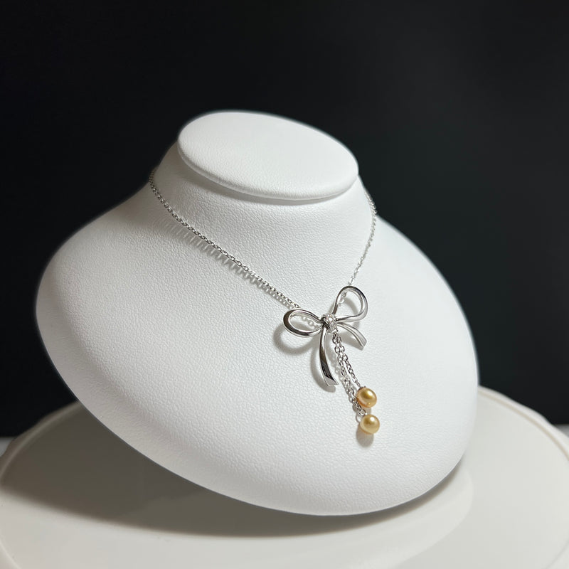 Na･chura　無核真珠 3mm K18ホワイトゴールドペンダント1270