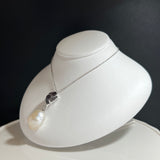 Na･chura　無核真珠10mm K18ホワイトゴールドペンダント301