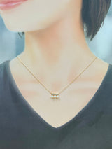 Na･chura　無核真珠 4mm K18イエローゴールドペンダント1686