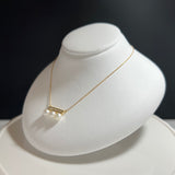 Na･chura　無核真珠 4mm K18イエローゴールドペンダント1686