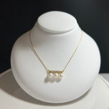 Na･chura　無核真珠 4mm K18イエローゴールドペンダント1686