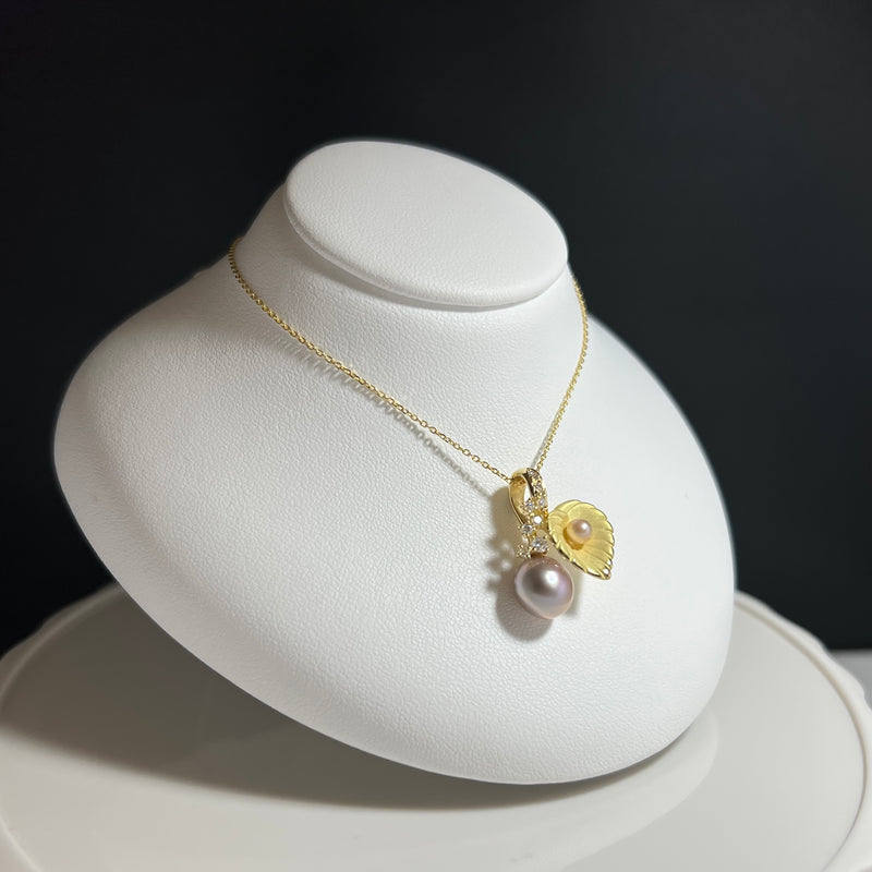 Na･chura　無核真珠5-3mm K18イエローゴールドペンダント295