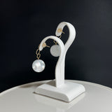 奄美の輝き®×虹珠　マベ真珠  12mm K18イエローゴールドピアス2473